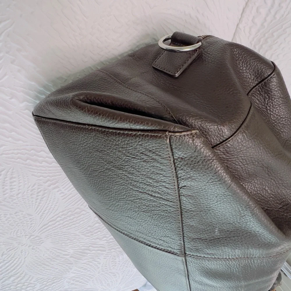 COLE HAAN: Brown Weekend Bag
